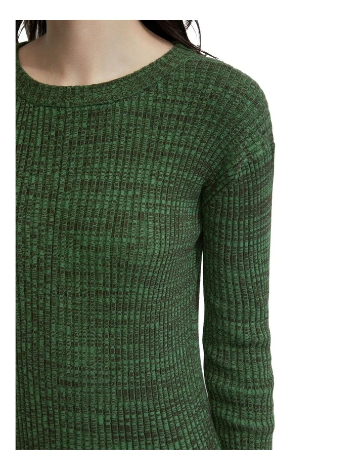 Dede Knitted Dress in Green image 6