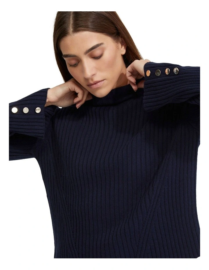 Tilly Rib Knit in Navy image 4