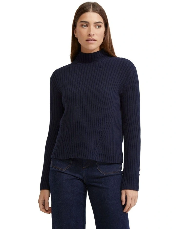 Tilly Rib Knit in Navy image 5