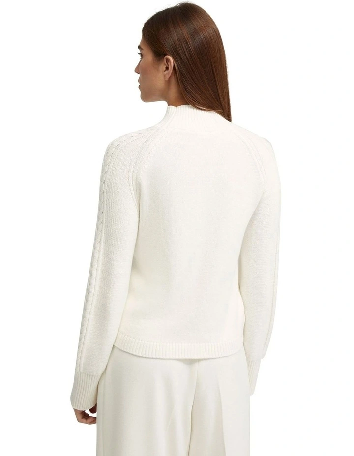 Liberty Cable Knit in Ivory image 2
