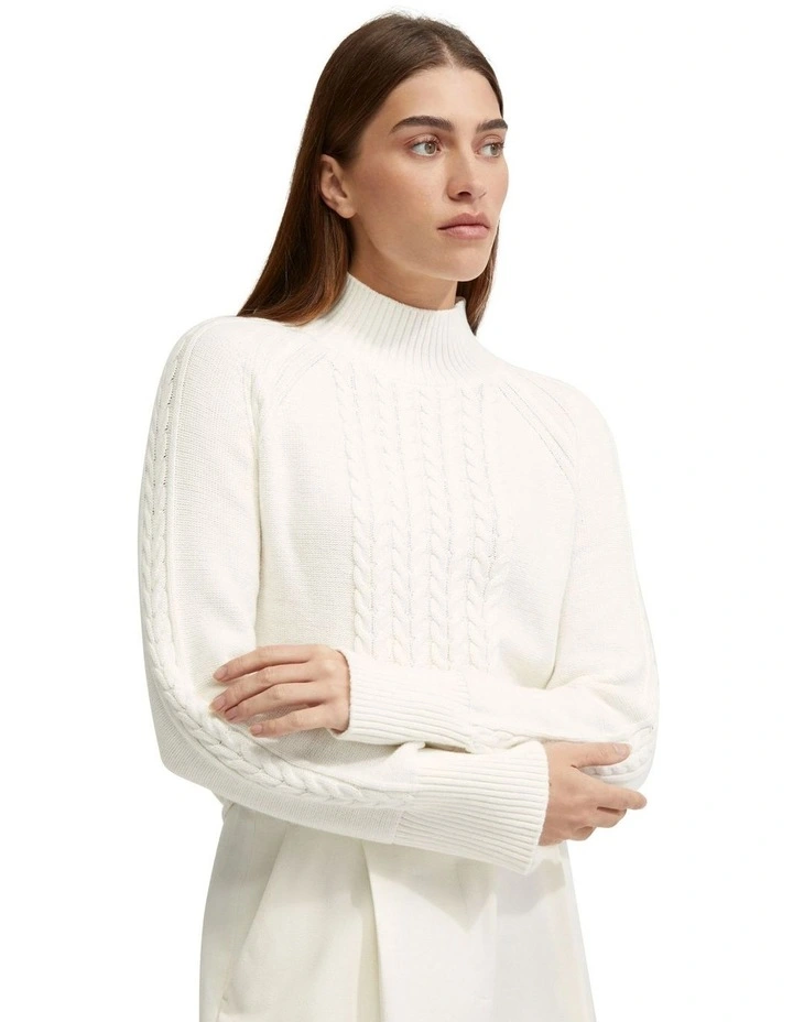 Liberty Cable Knit in Ivory image 3