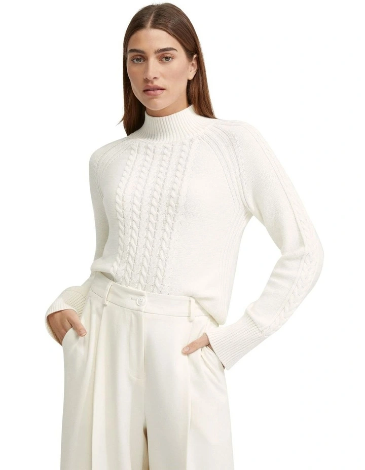 Liberty Cable Knit in Ivory image 5