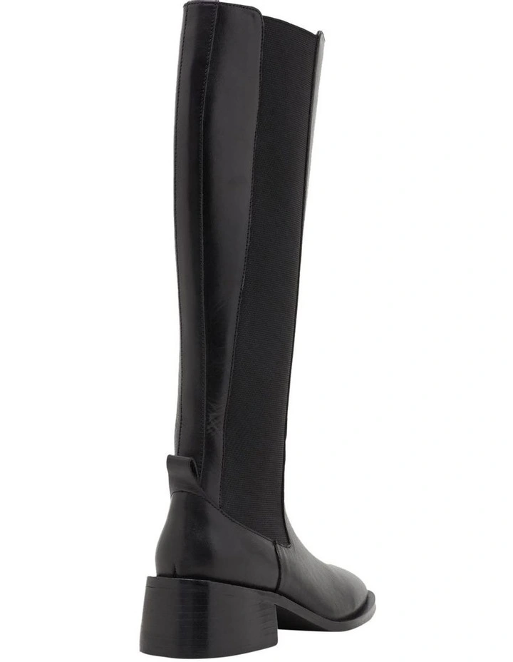 Kendall Elastic Knee Boot in Black image 3