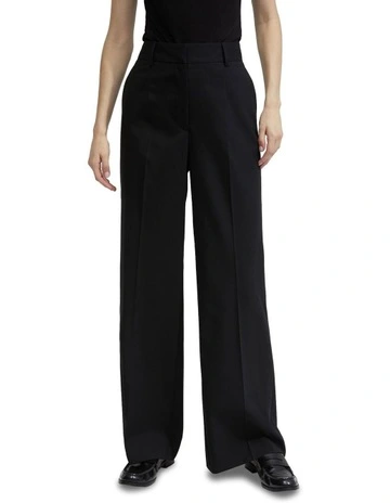 Lydia Wool Stretch Suit Pants in Black