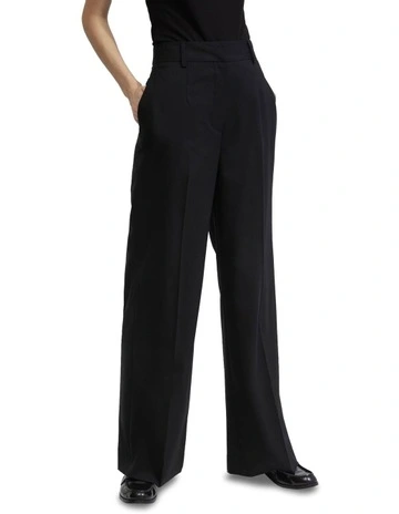 Lydia Wool Stretch Suit Pants in Black