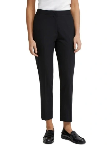 Charla Wool Stretch Suit Pants in Black