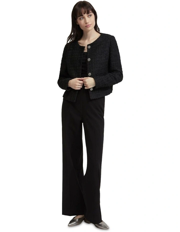 Sophia Boucle Jacket in Black image 2