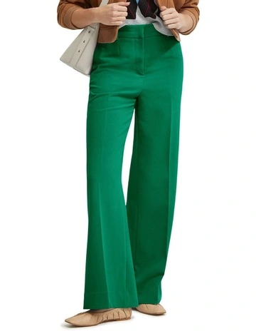 Lydia Stretch Wide Leg Pants in Green