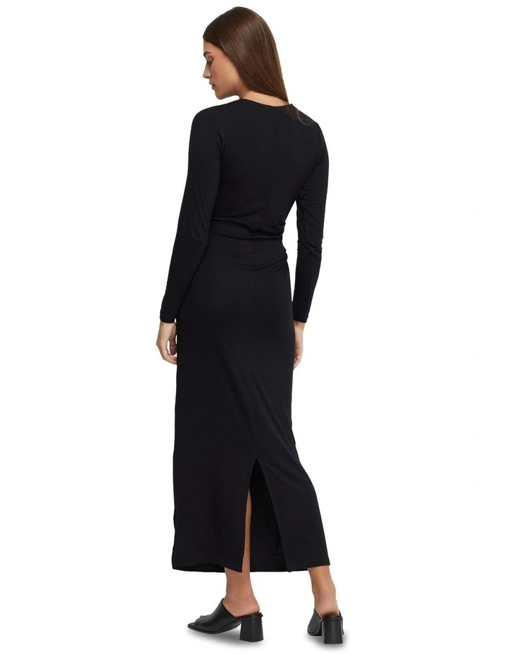 Hartley Jersey Dress in Black image 3