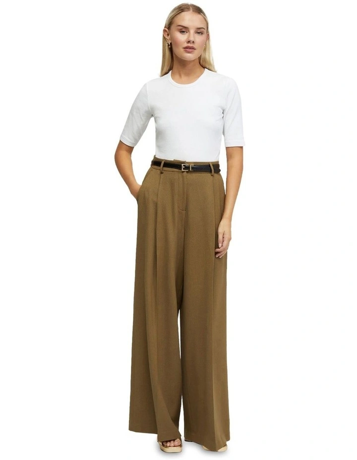 Saffron Rib T-shirt in White image 1