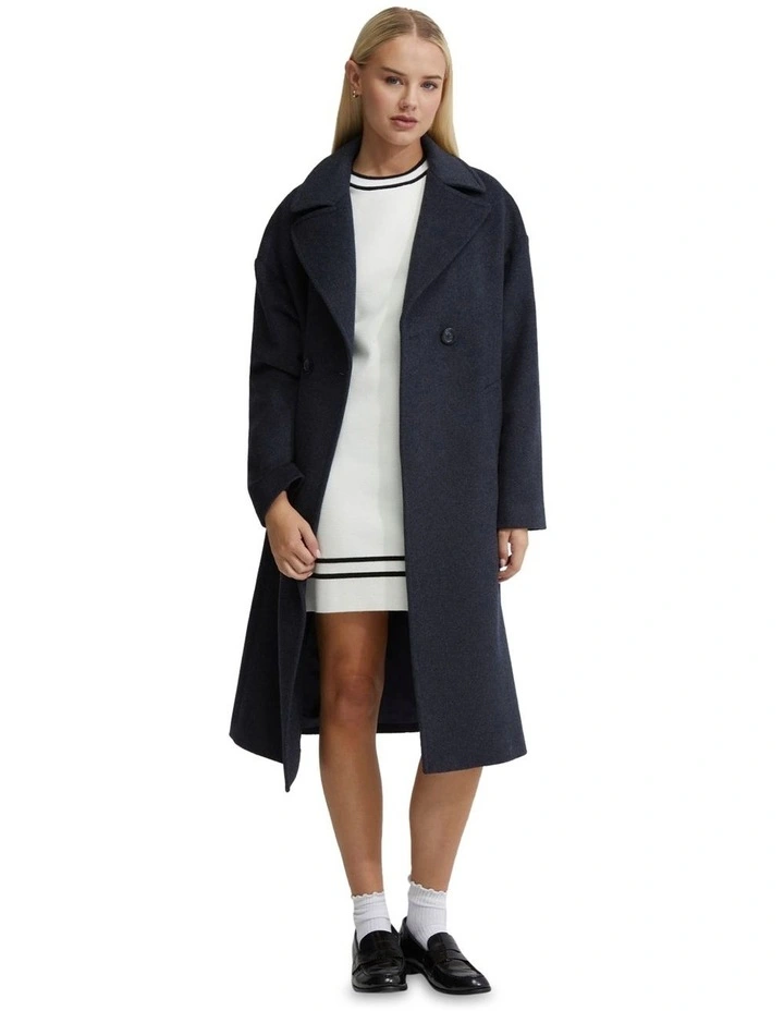Celia Wool Rich Coat in Flint image 1