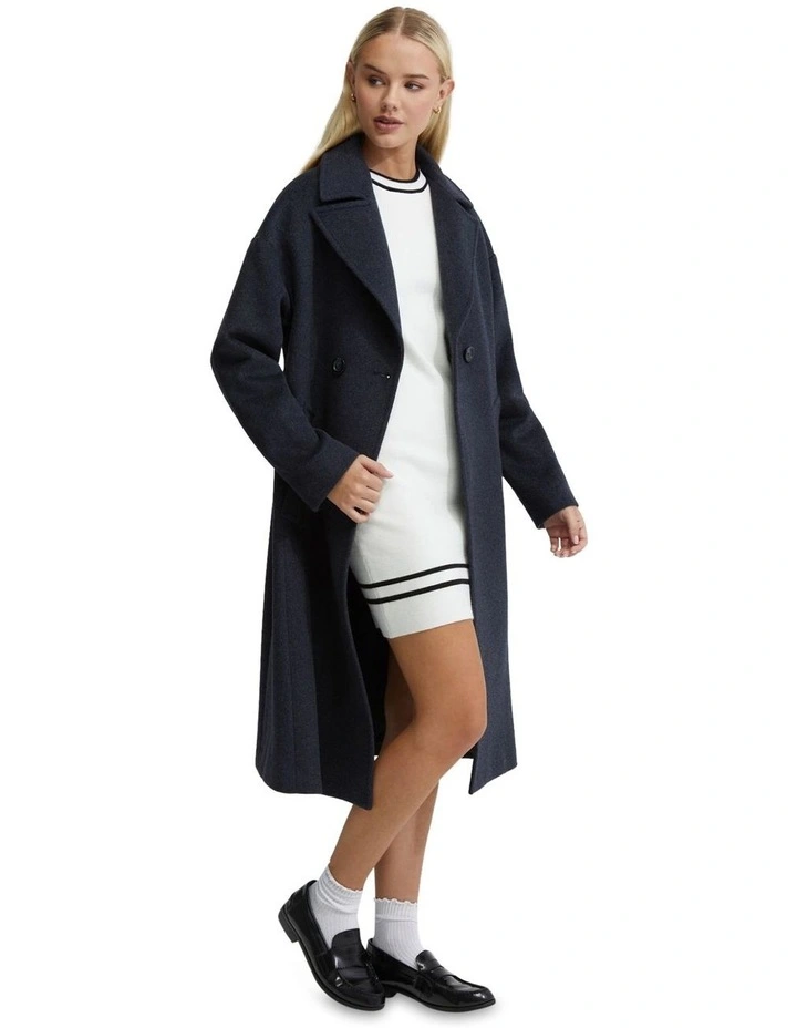 Celia Wool Rich Coat in Flint image 2