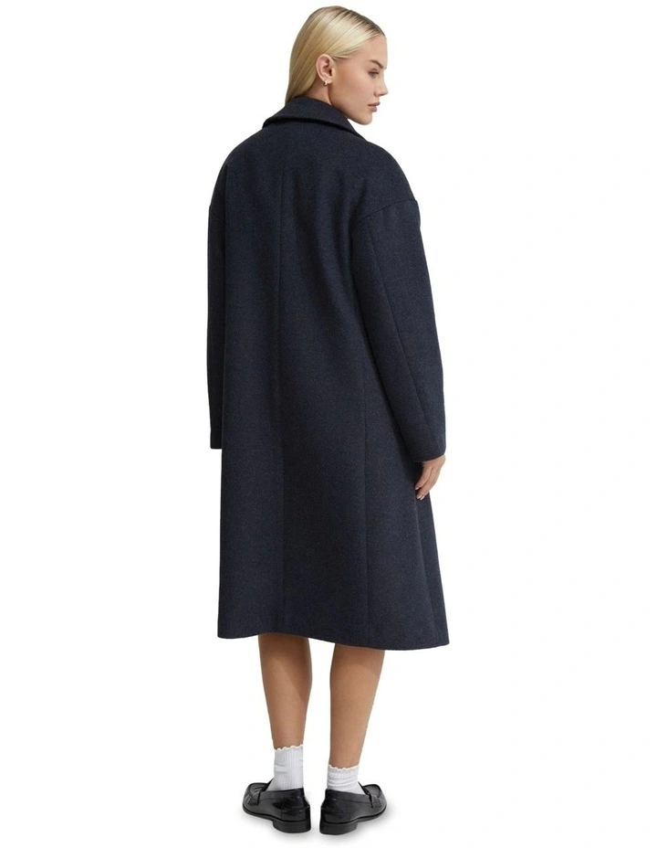 Celia Wool Rich Coat in Flint image 3