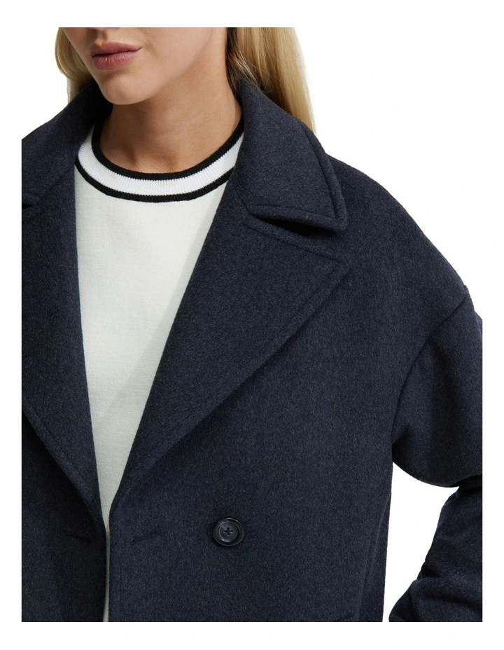 Celia Wool Rich Coat in Flint image 6
