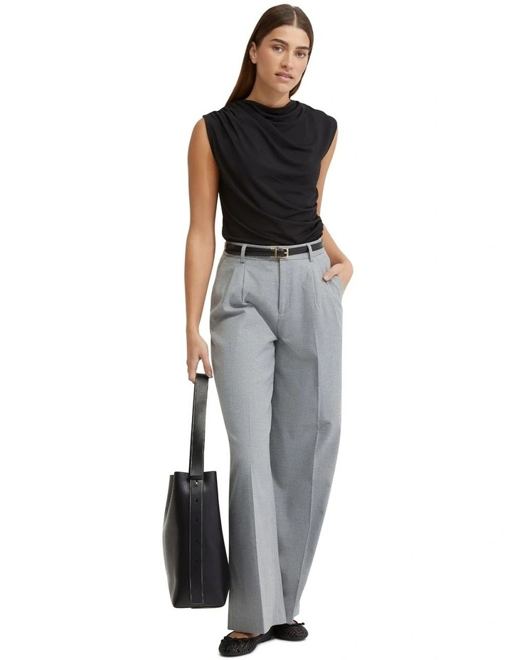 Astrid Jersey Top in Black image 1