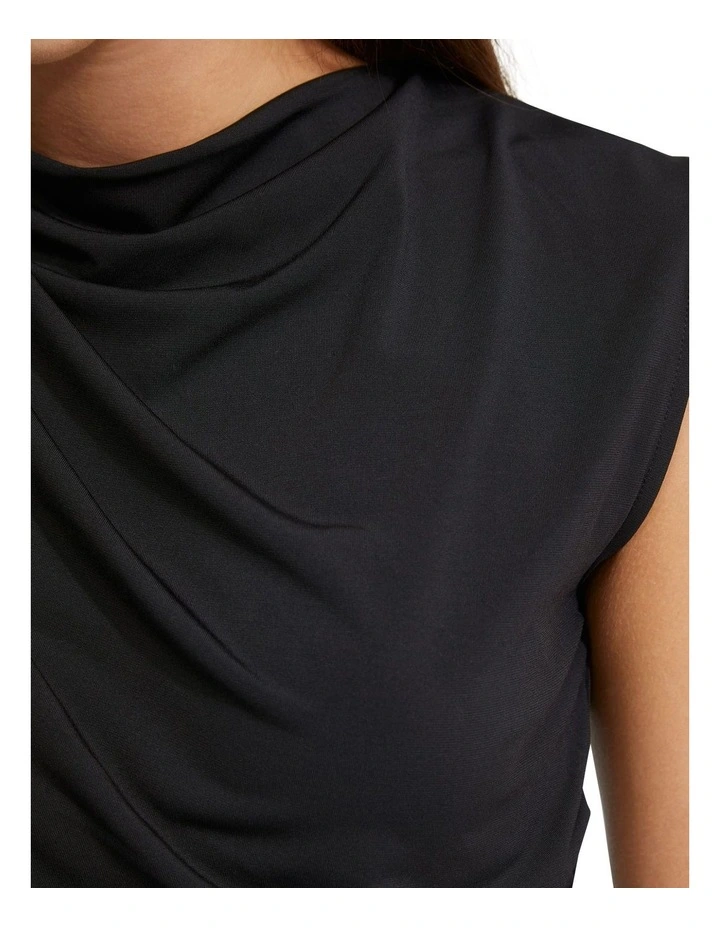 Astrid Jersey Top in Black image 6