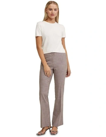 Olivia Crop Knit Top in Ivory