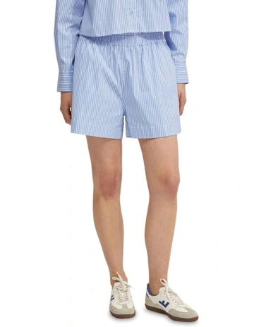 Courtney Striped Shorts in Blue/White