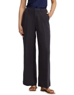 Sonia Linen Pant in Navy