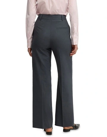 Lydia Wool Stretch Suit Trouser in Charcoal