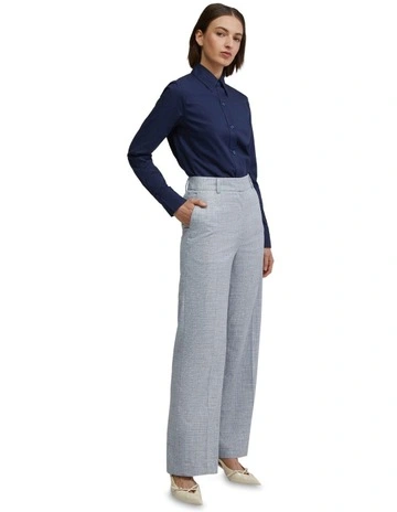 Adrienne Cotton Stretch Shirt in Navy