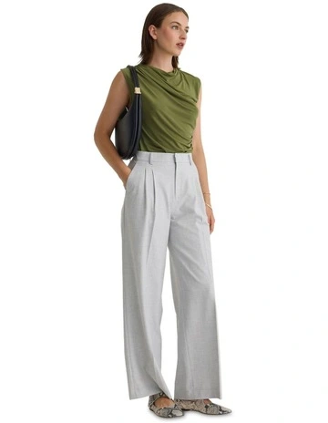 Astrid Jersey Top in Olive