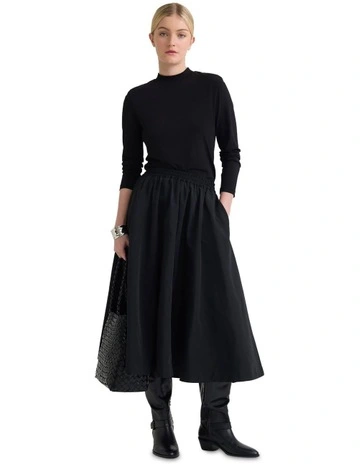 Jess Full Skirt in Black