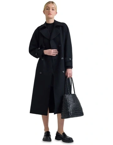 Gemma French Coat in Black