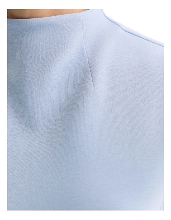 Eve Scuba Stretch Dress in Blue image 5
