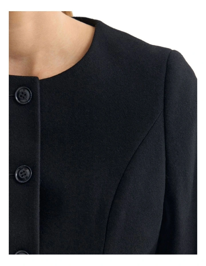 Sweeny Wool Blazer in Black image 6