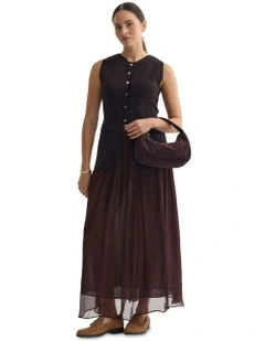 Nova Full Skirt in Chocolate