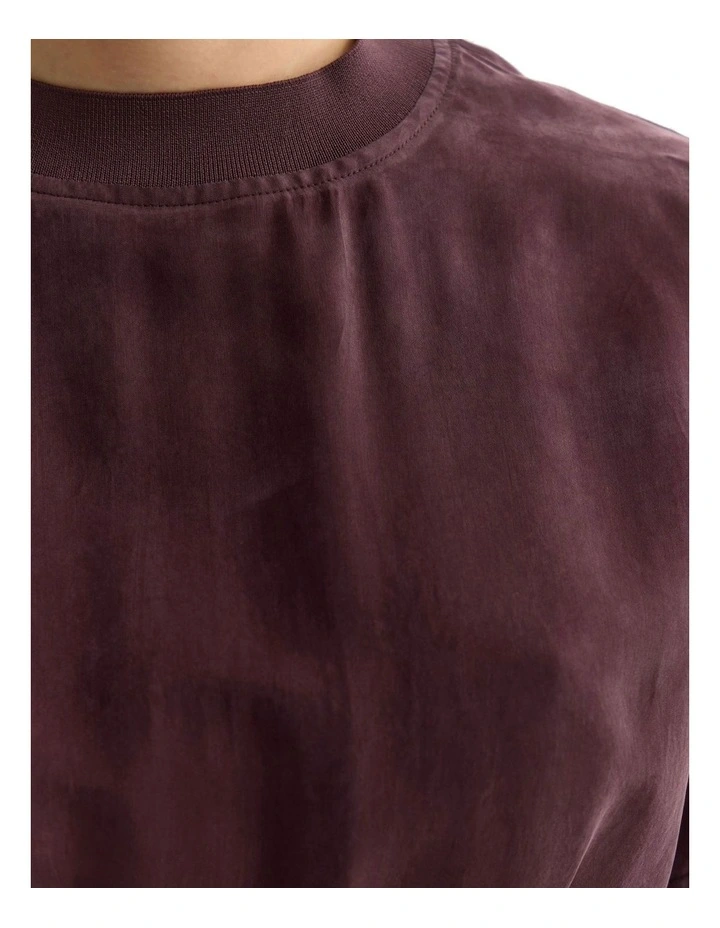 Georgina Cupro Dress in Cocoberry image 6
