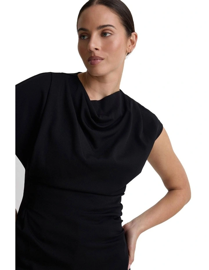 Lily Stretch Structured Top in Black image 4