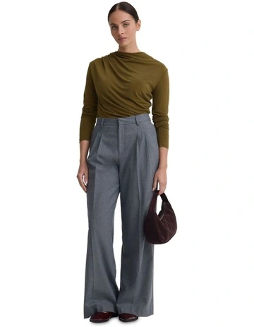 Madeline Jersey Top in Olive