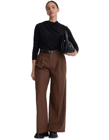 Madeline Jersey Top in Black