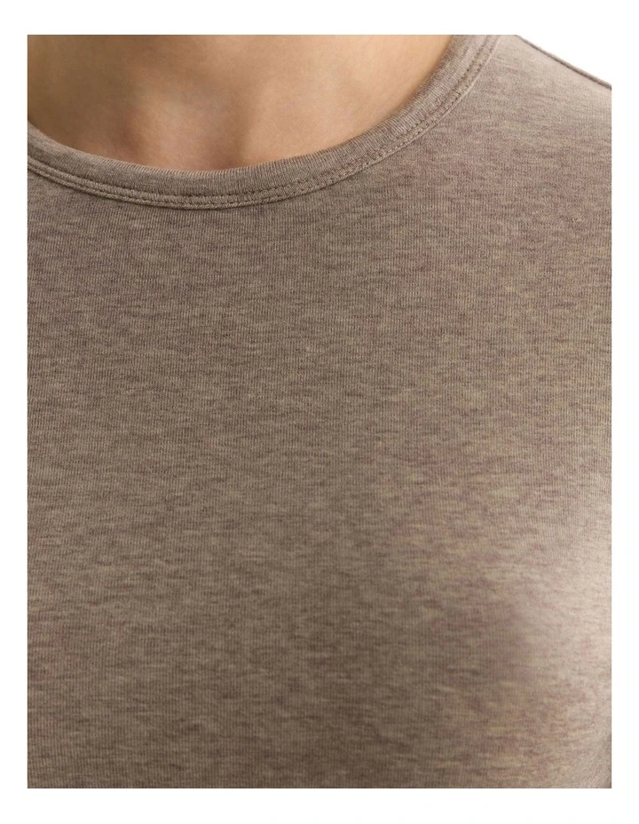 Holly Fine Wool Knit Jumper in Mocha image 6