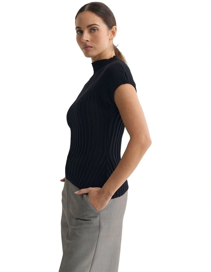 Penelope Knit Top in Jet Black image 3