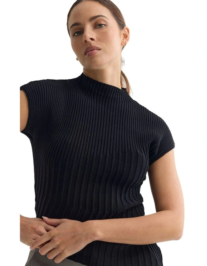 Penelope Knit Top in Jet Black image 4