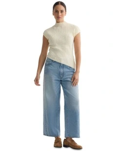 Penelope Knit Top in Ivory