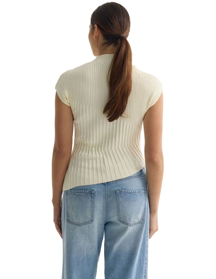 Penelope Knit Top in Ivory image 2