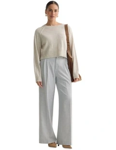 Mei Cashmere Blend Knit Jumper in Pumice