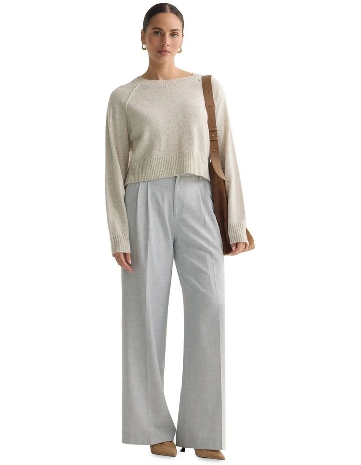 Mei Cashmere Blend Knit Jumper in Pumice image 1