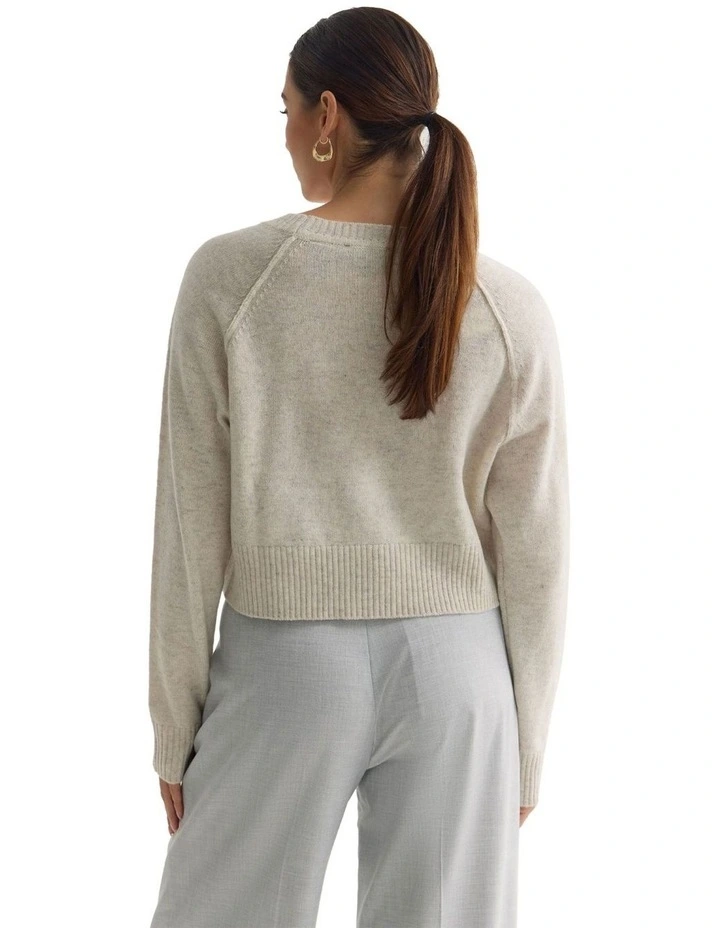 Mei Cashmere Blend Knit Jumper in Pumice image 2