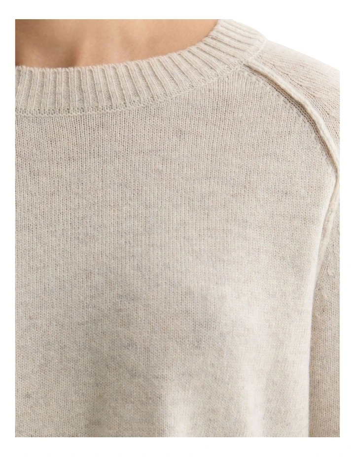 Mei Cashmere Blend Knit Jumper in Pumice image 6