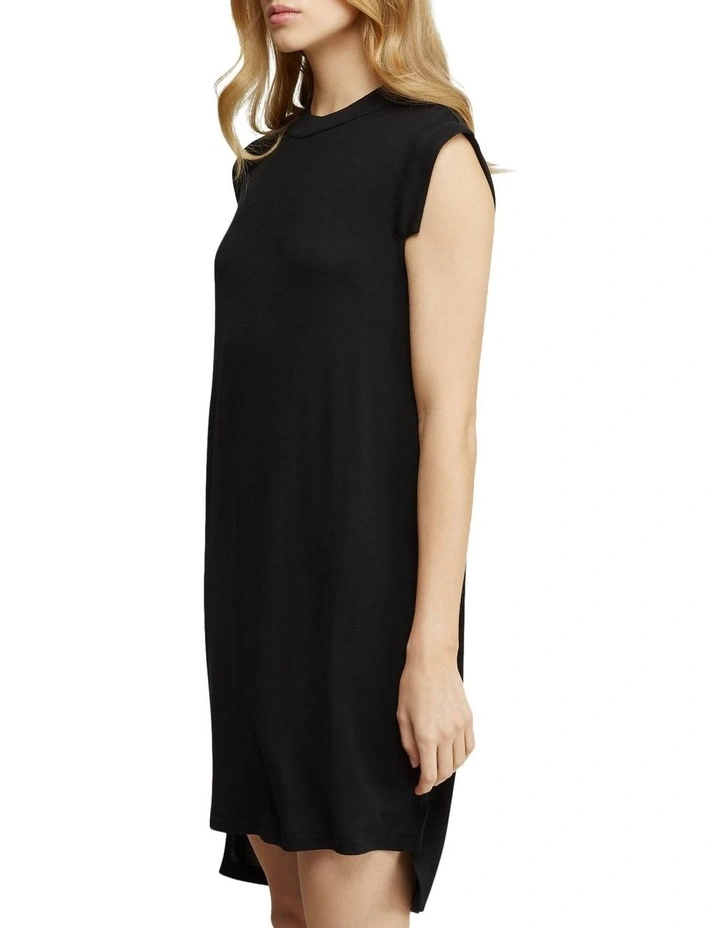 Charlotte Cap Sleeve Knit Dress Black image 3