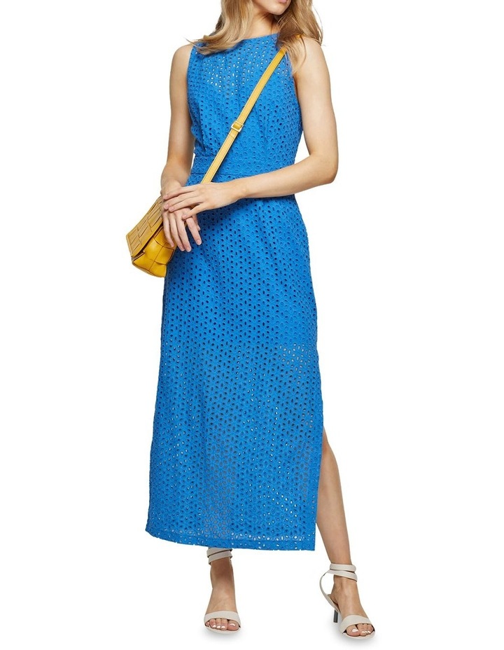 Anastasia Broderie Dress Blue