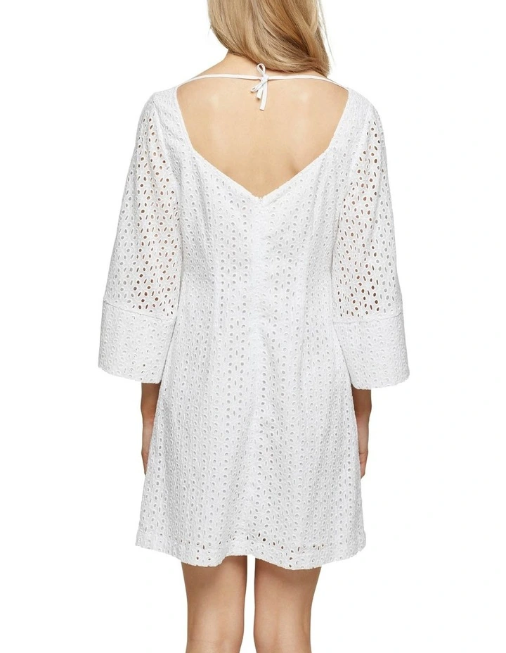 Shira Broderie Dress White image 3