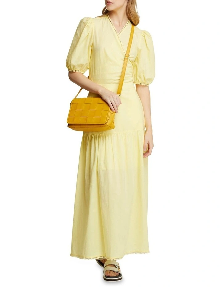 Fitzgerald Cotton Wrap Top Yellow image 5