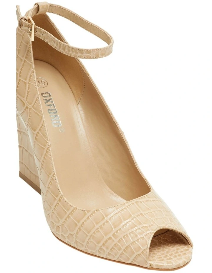 Viola Nude Wedge Heel Shoes image 4