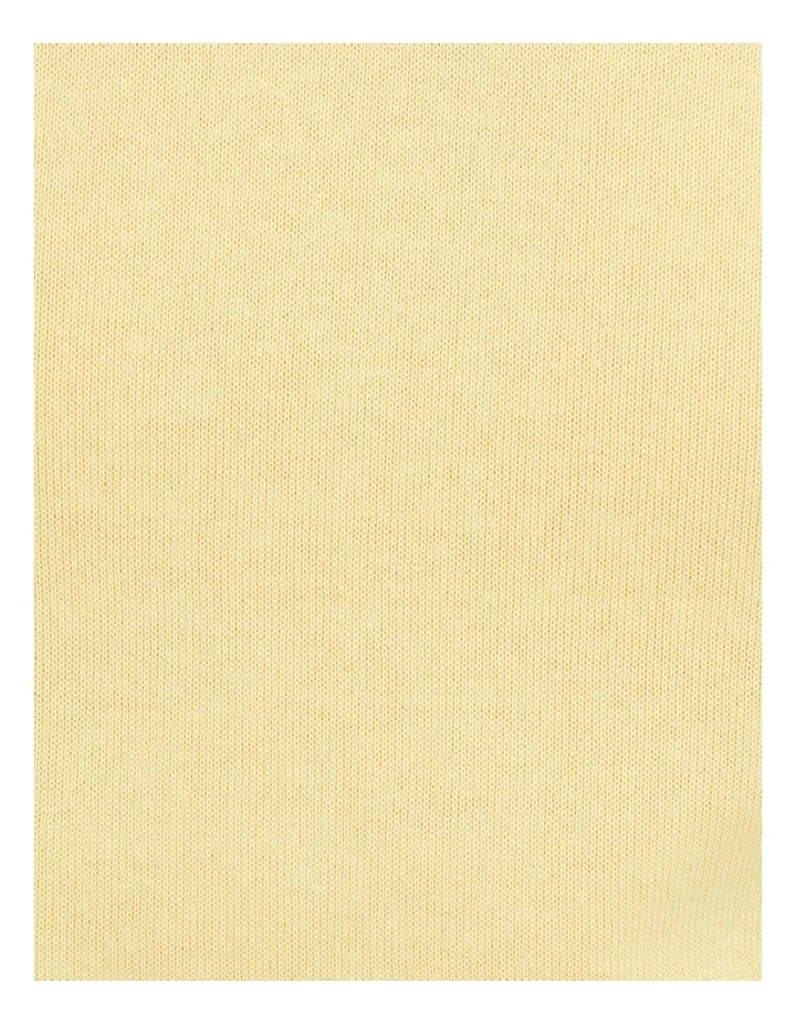 Florence Cotton Crew Neck Knit Jumper Yellow image 6